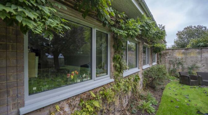 Agate Grey Aluminium Windows and Doors Modernise a 1960s Bungalow, Binfield, Berkshire