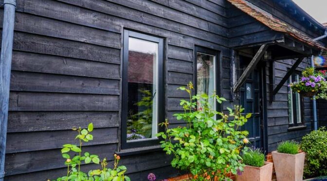 Beautiful 17th Century Barn Conversion benefits from Black Timber Windows, High Wycombe, Buckinghamshire