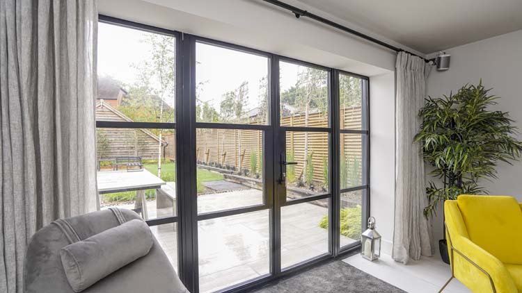 Black Aluminium Heritage French Doors