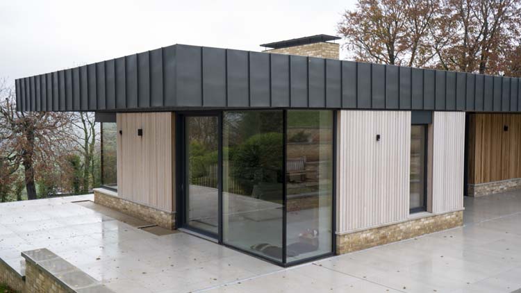 glass corner to corner window