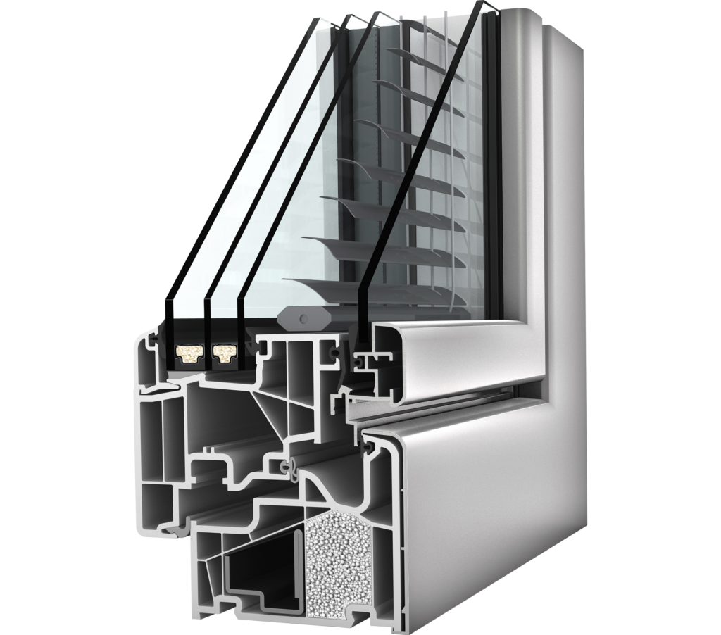 KV 440 upvc aluminium window home soft