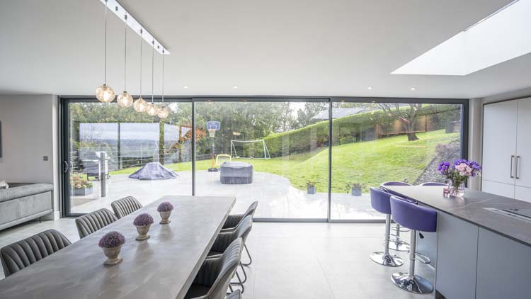 Slimline Aluminium Sliding Doors, Wargrave, Reading