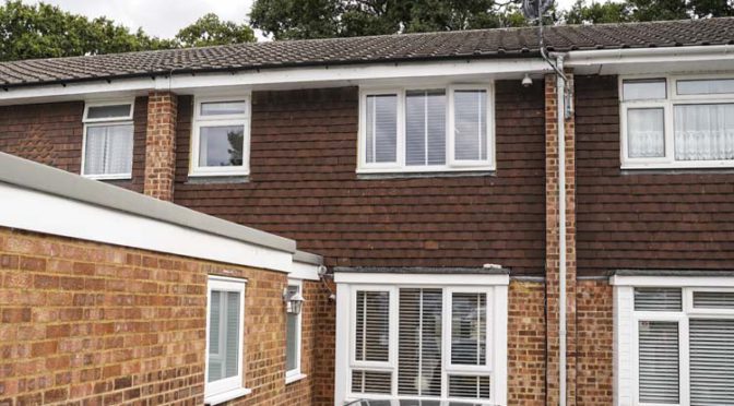 Square Bay Window with Slim Frames, White uPVC Double Glazing, Bracknell