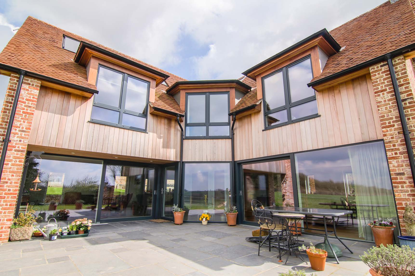 large windows and doors